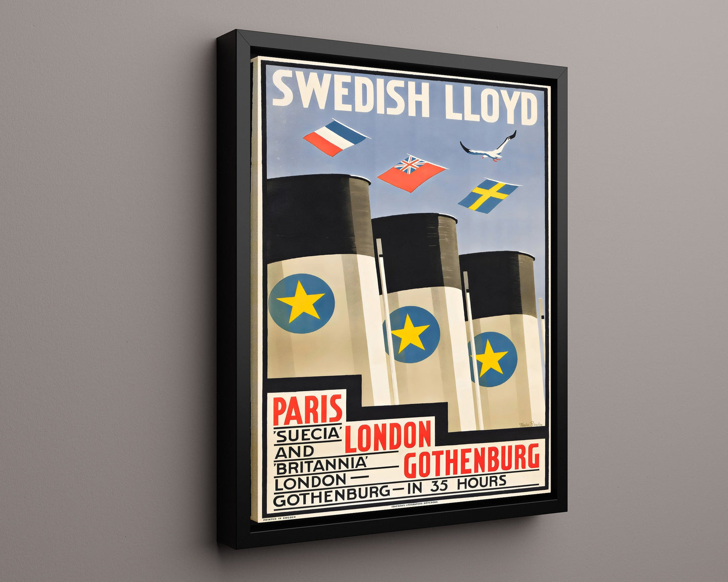 Classic Travel Poster - Gothenburg - Swedish Lloyd