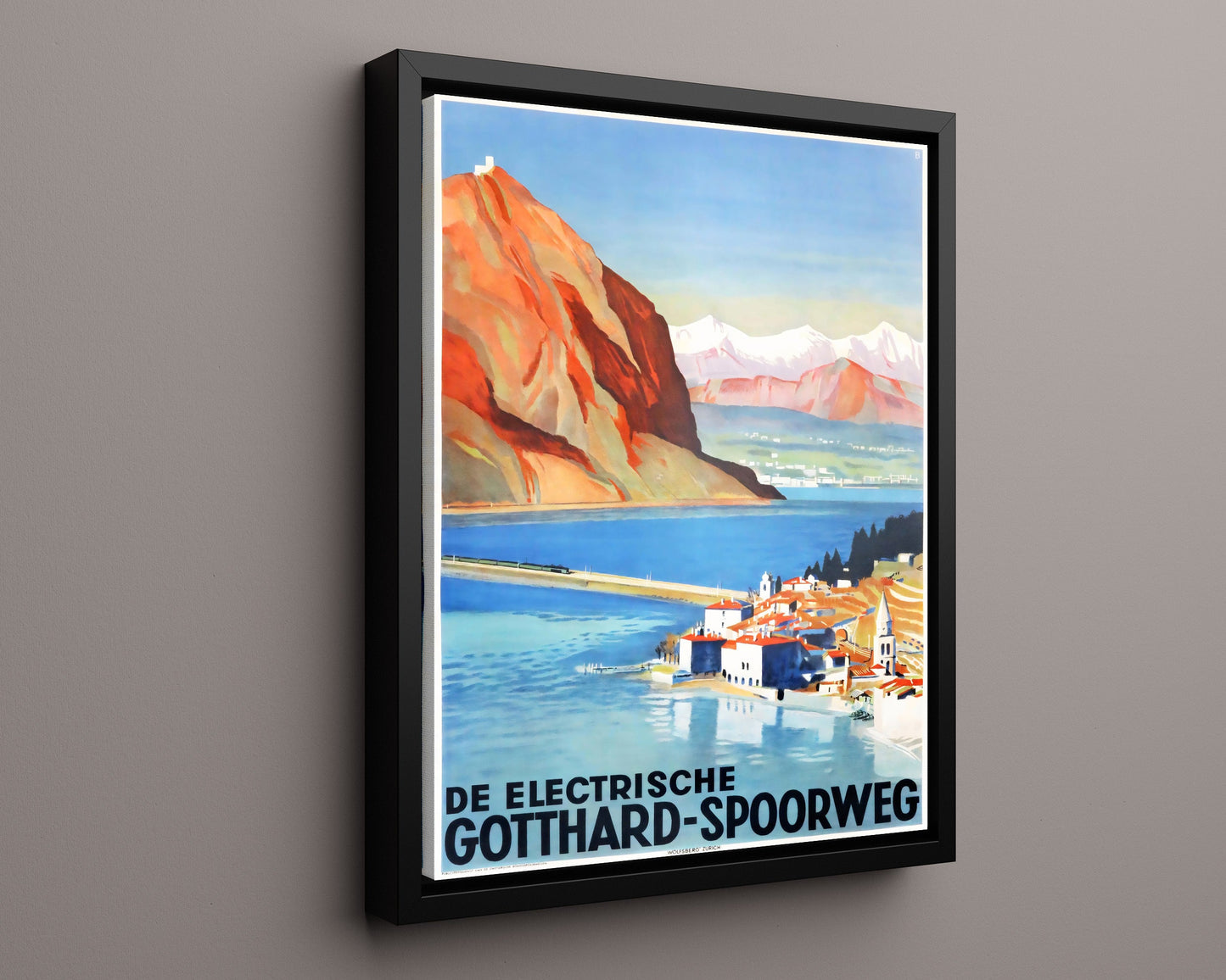 Classic Travel Poster - Gotthard - Swiss Railway