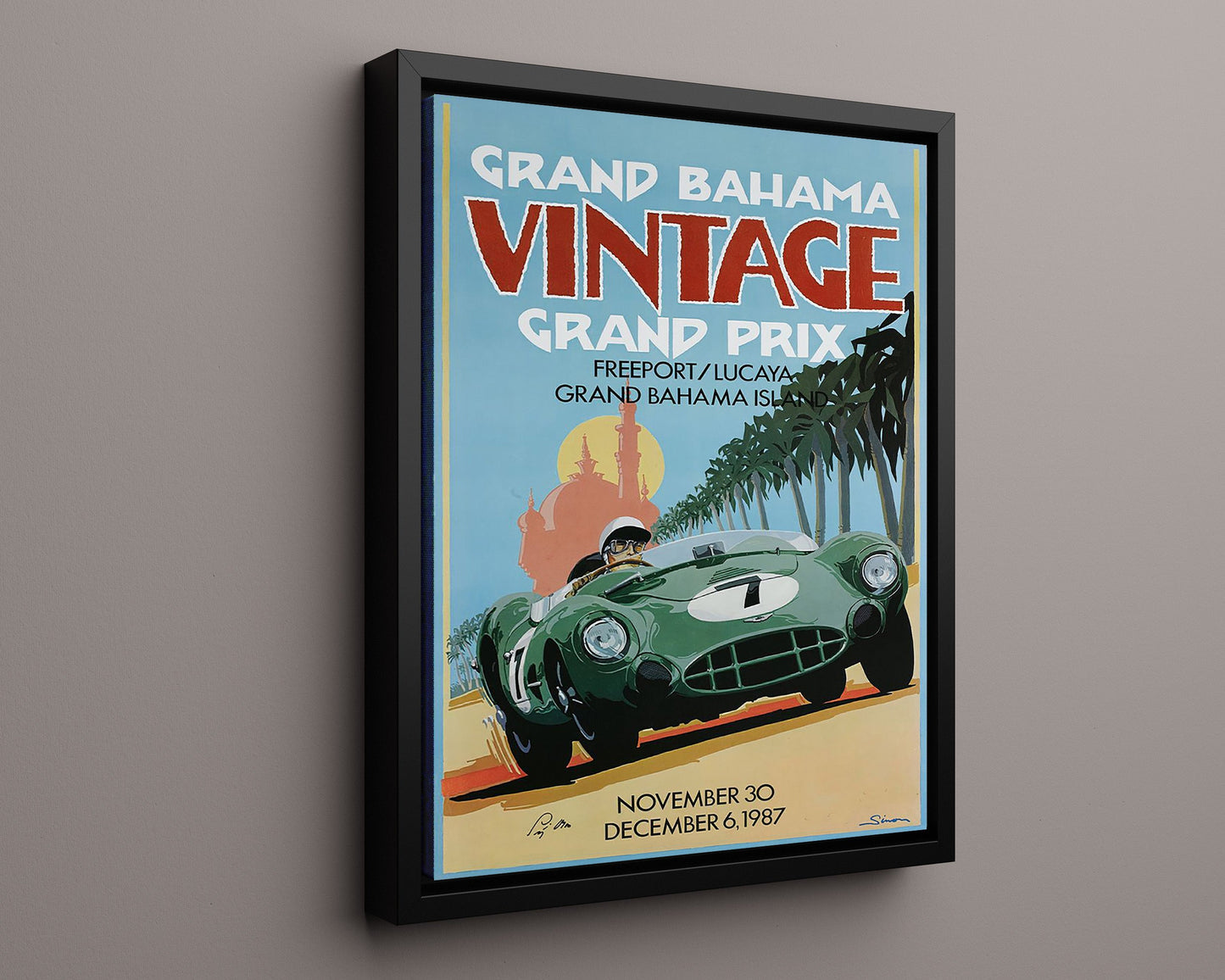 Classic Travel Poster - Grand Bahama - Vintage Grand Prix