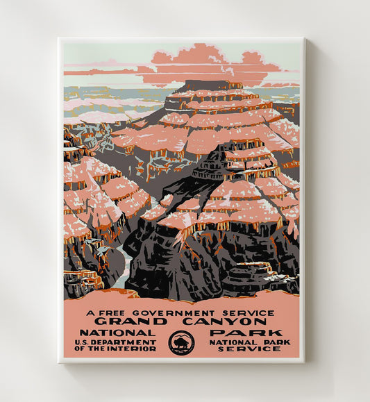 Grand Canyon Landmark - Travel - 20x24 Canvas