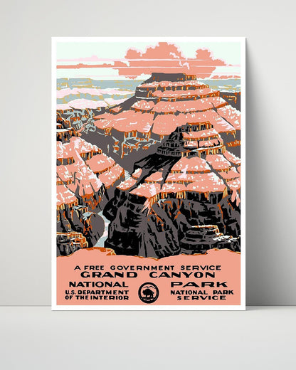 Classic Travel Unframed Poster -  Grand Canyon - Landmark