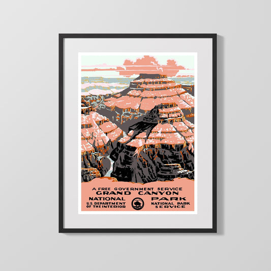 Classic Travel Poster - Grand Canyon - Landmark