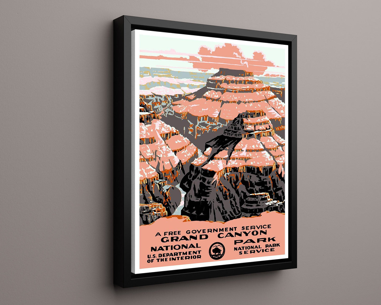 Classic Travel Poster - Grand Canyon - Landmark