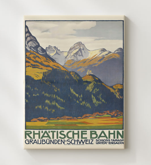 Graubunden Rhatische Bahn - Travel - 20x24 Canvas