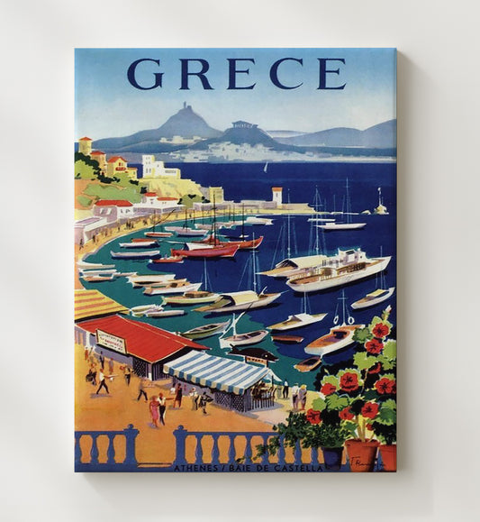 Greece Athens Baie de Castella - Travel - 20x24 Canvas