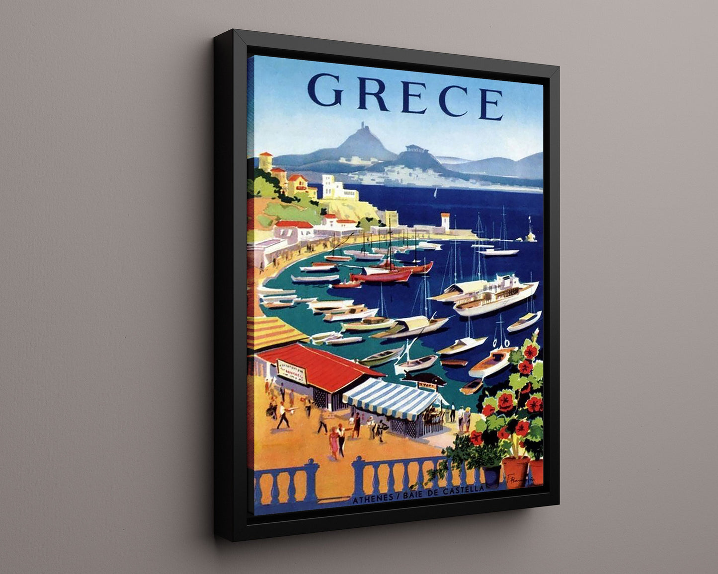 Classic Travel Poster - Greece - Athens Baie de Castella