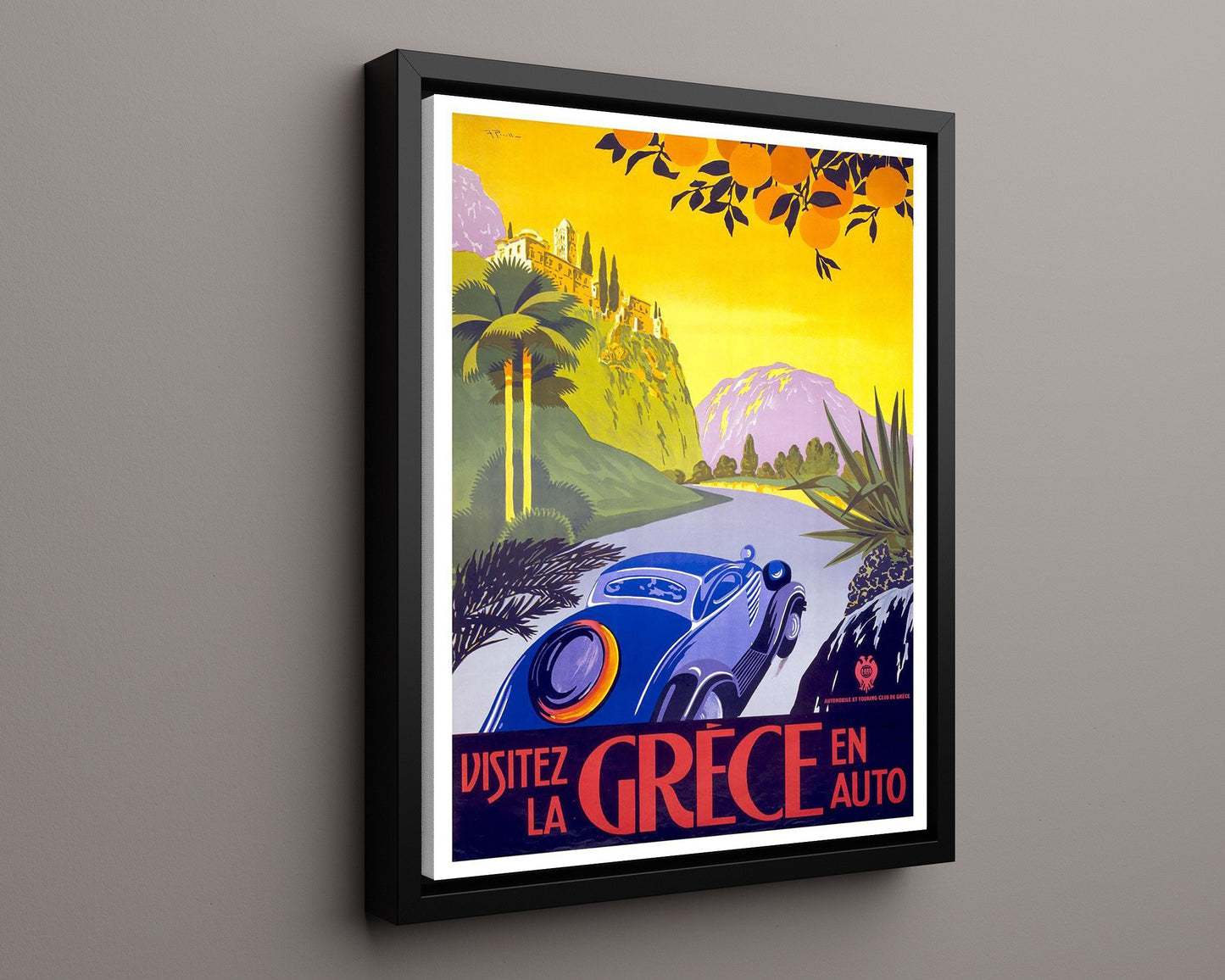 Classic Travel Poster - Greece - By Car
