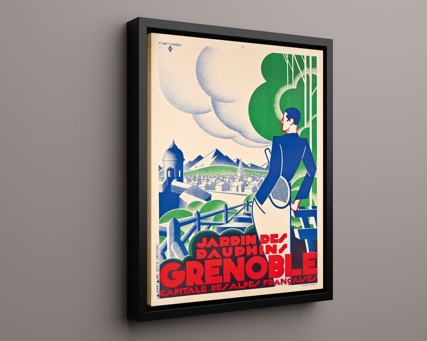 Classic Travel Poster - Grenoble - Jardin des Dauphins
