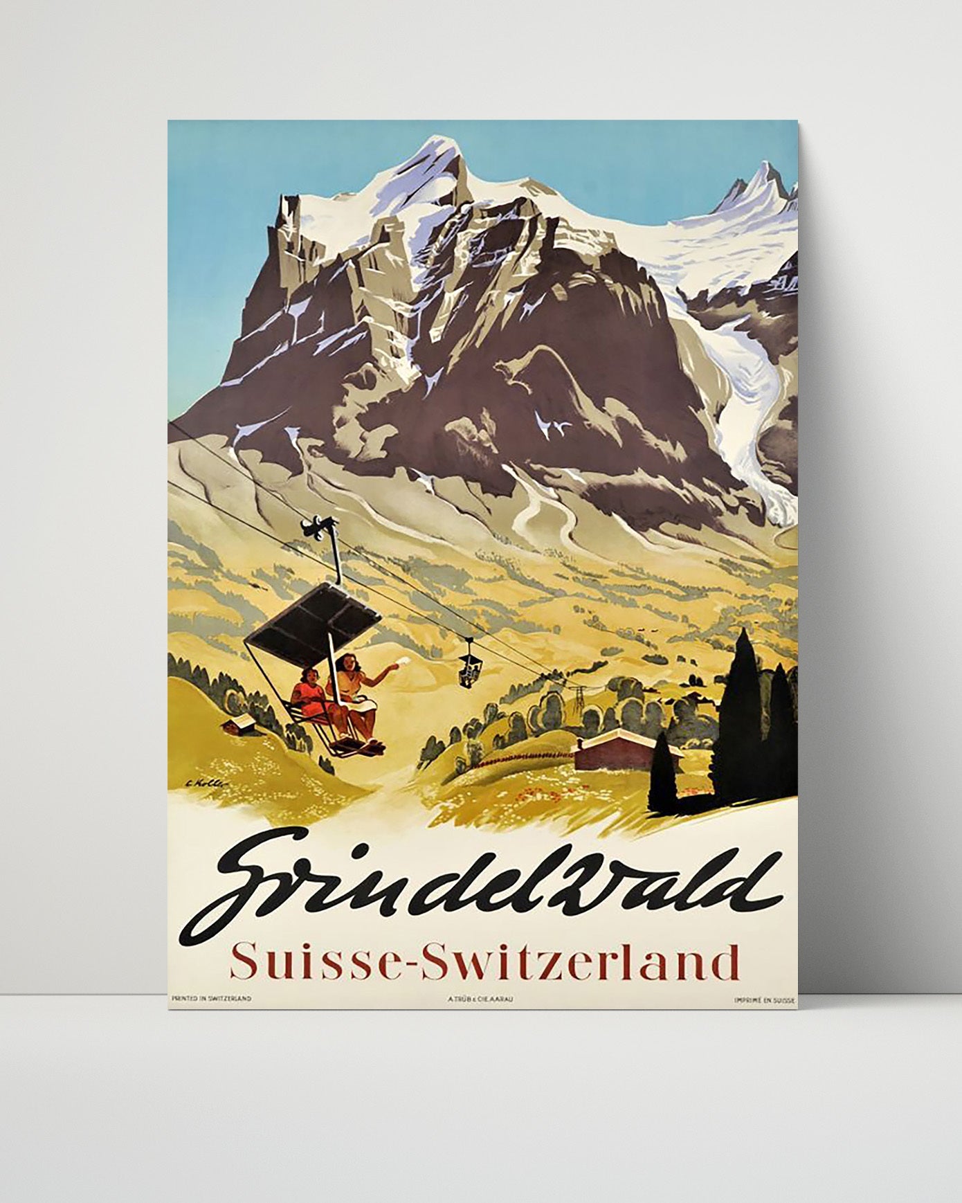 Classic Travel Poster - Grindelwald - Switzerland