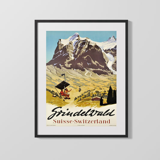 Classic Travel Poster - Grindelwald - Switzerland