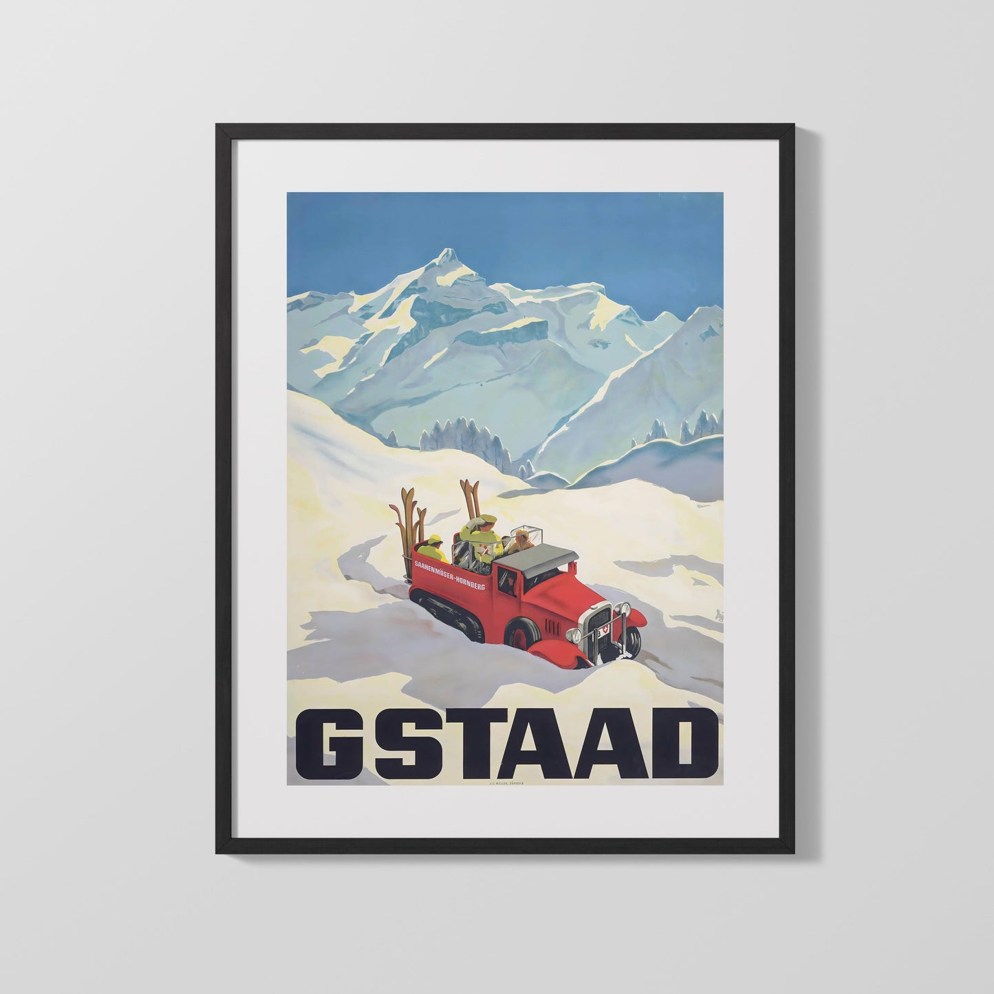 Classic Travel Poster - Gstaad - Switzerland