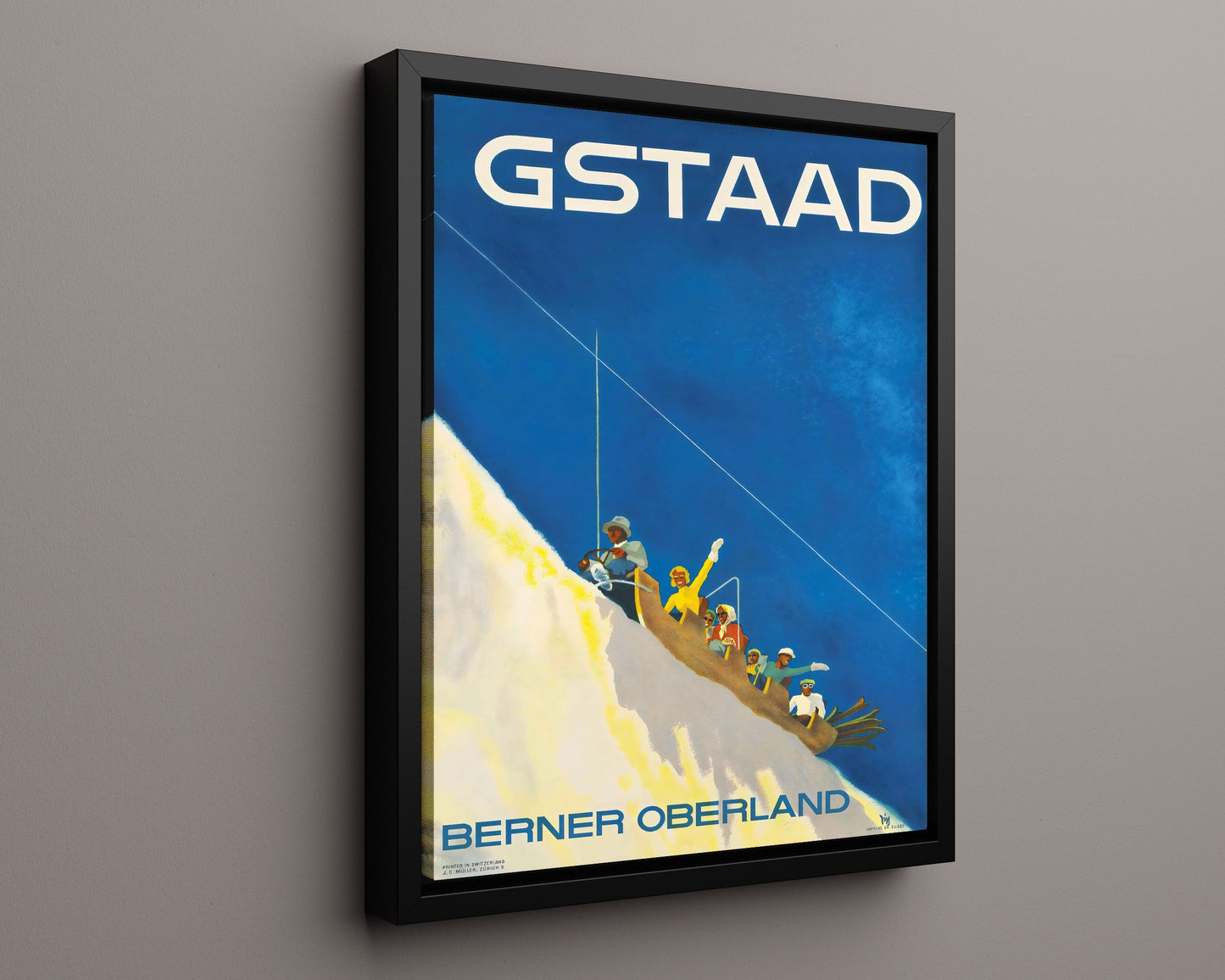 Classic Travel Poster - Gstaad