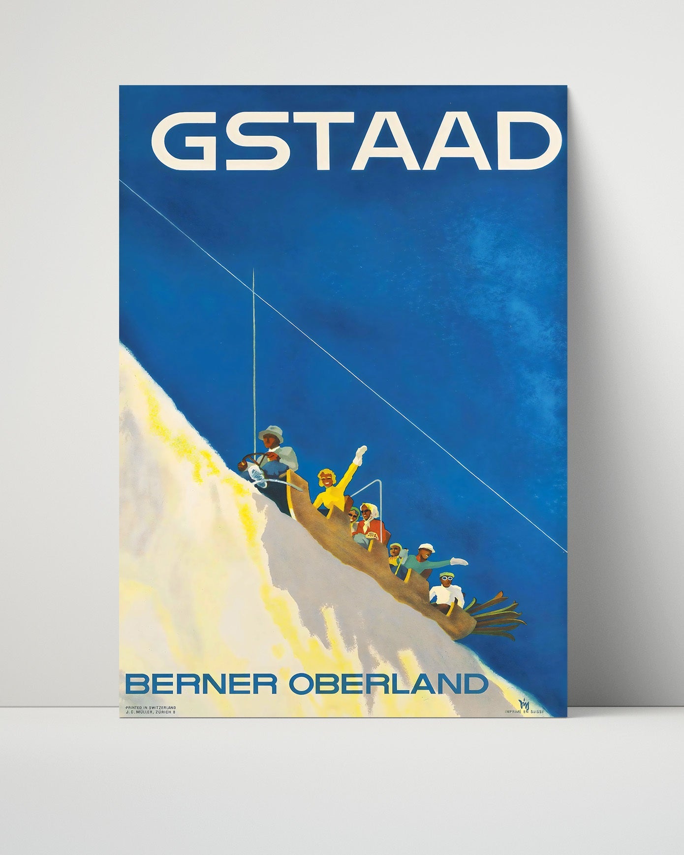 Classic Travel Poster - Gstaad