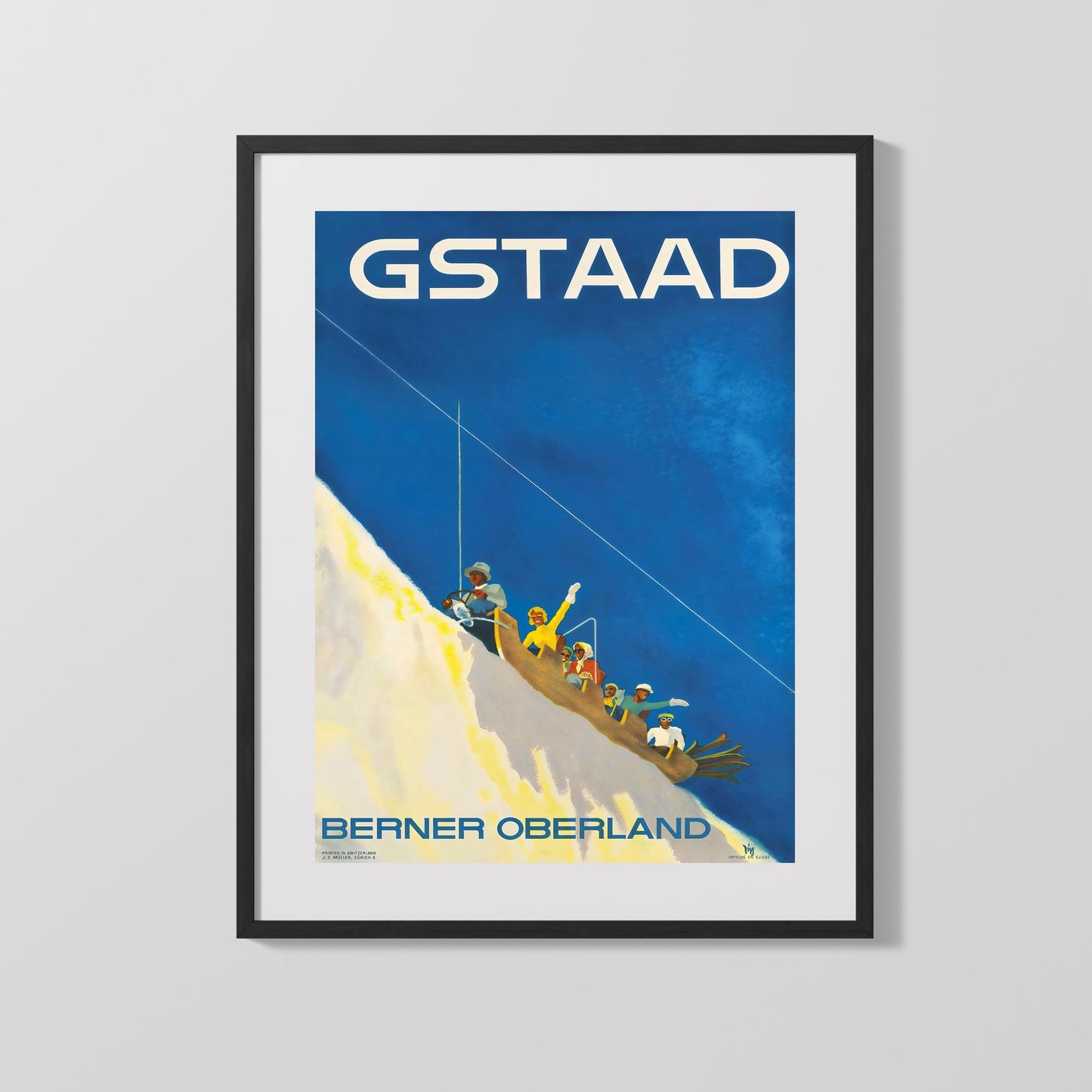 Classic Travel Poster - Gstaad