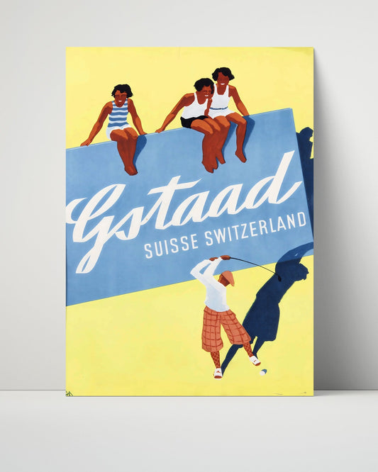 Classic Travel Unframed Poster -  Gstaad - Berner Oberland