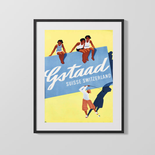 Classic Travel Poster - Gstaad - Berner Oberland