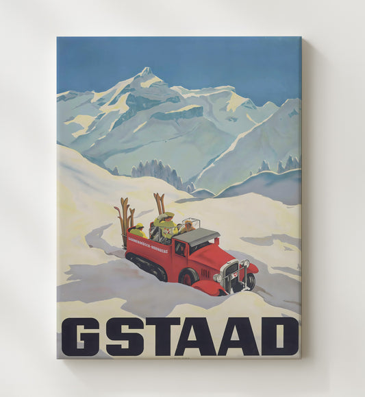 Gstaad - Travel - 20x24 Canvas