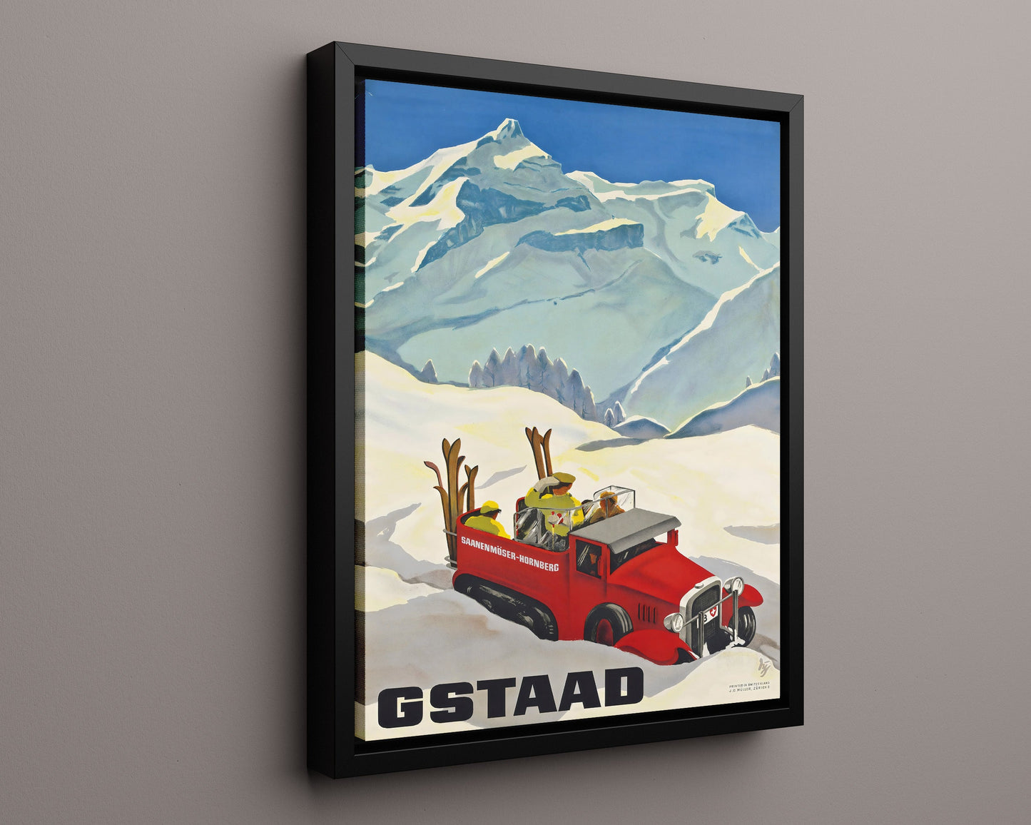 Classic Travel Poster - Gstaad - Palace Hotel