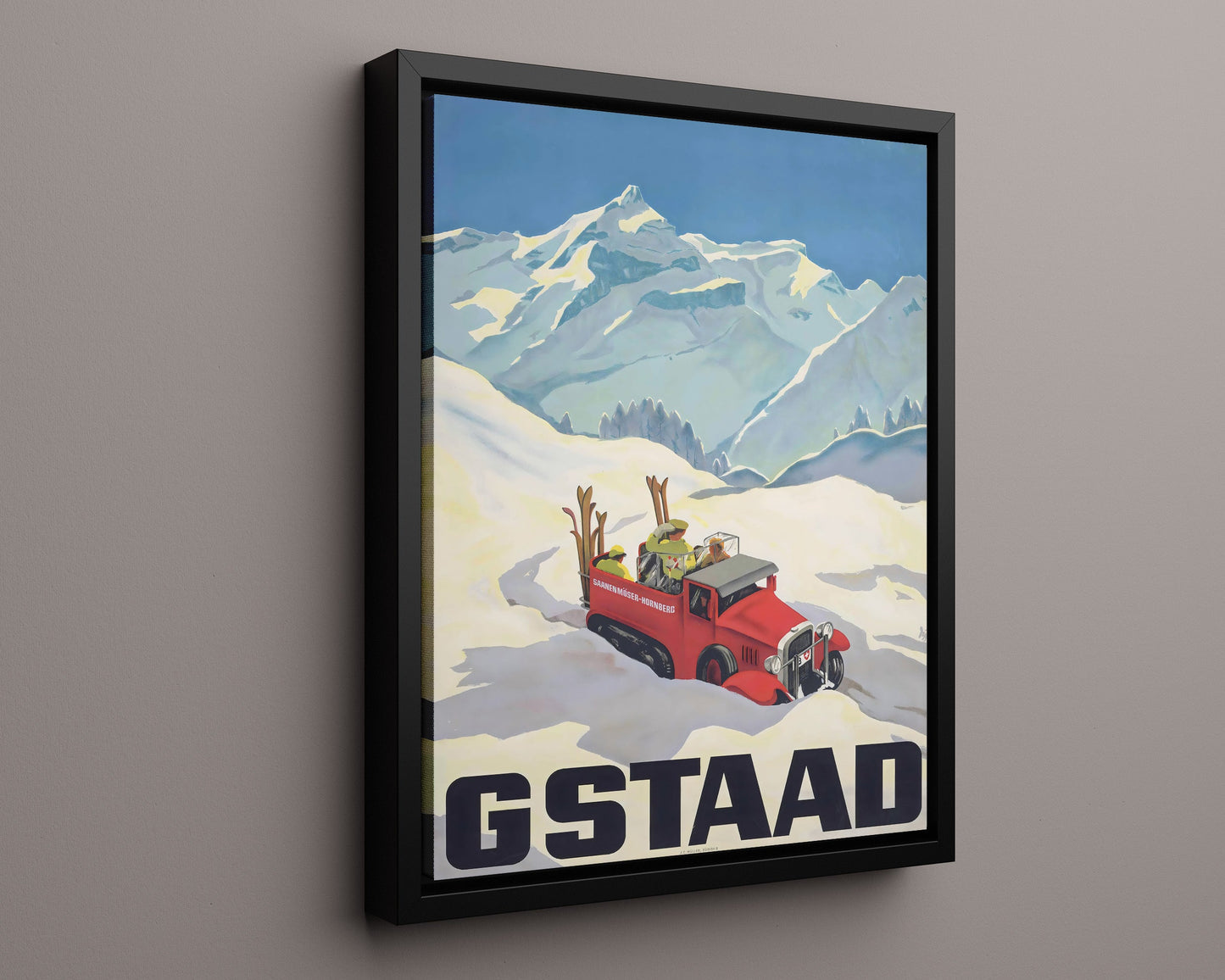 Classic Travel Poster - Gstaad - Switzerland