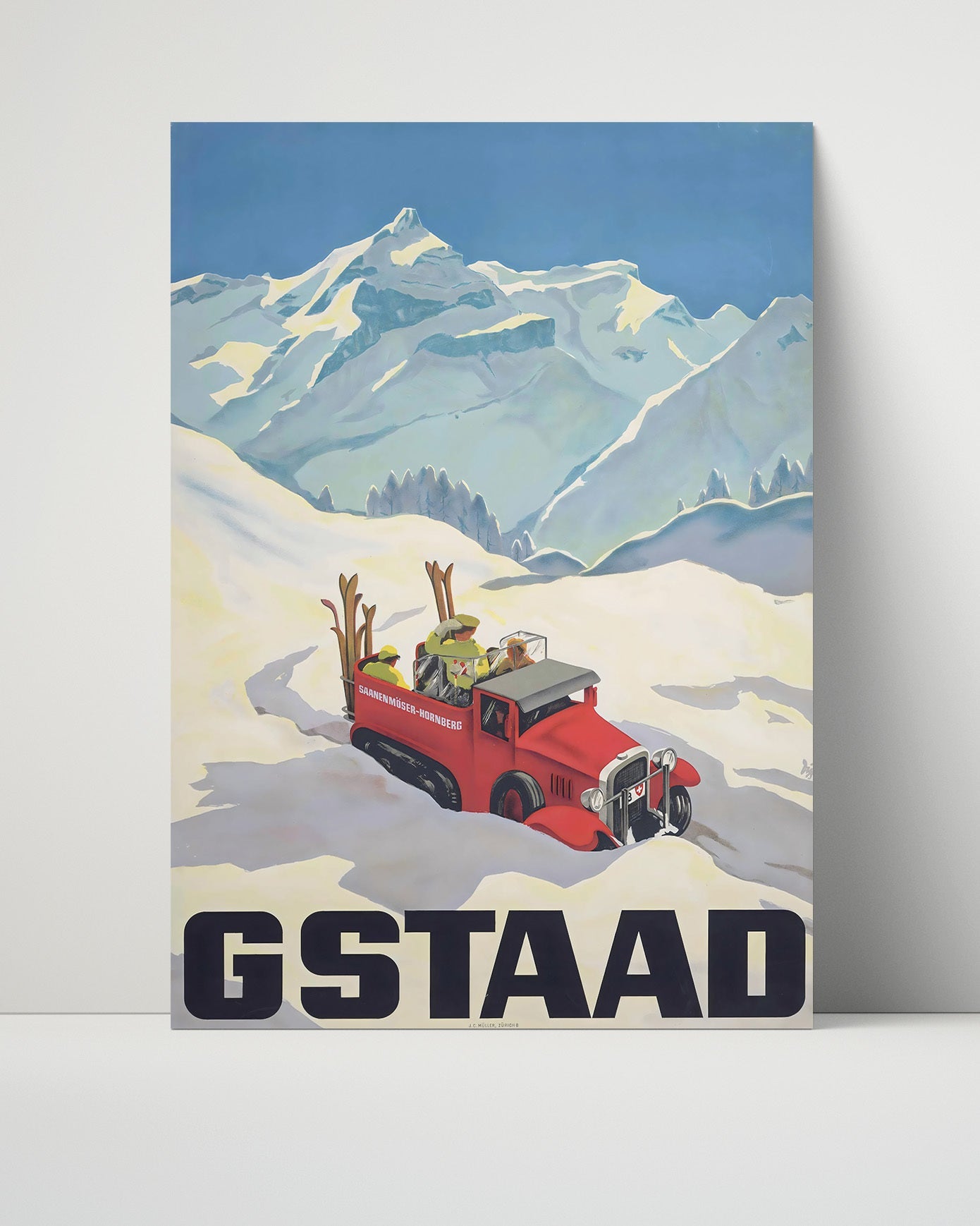 Classic Travel Poster - Gstaad - Switzerland