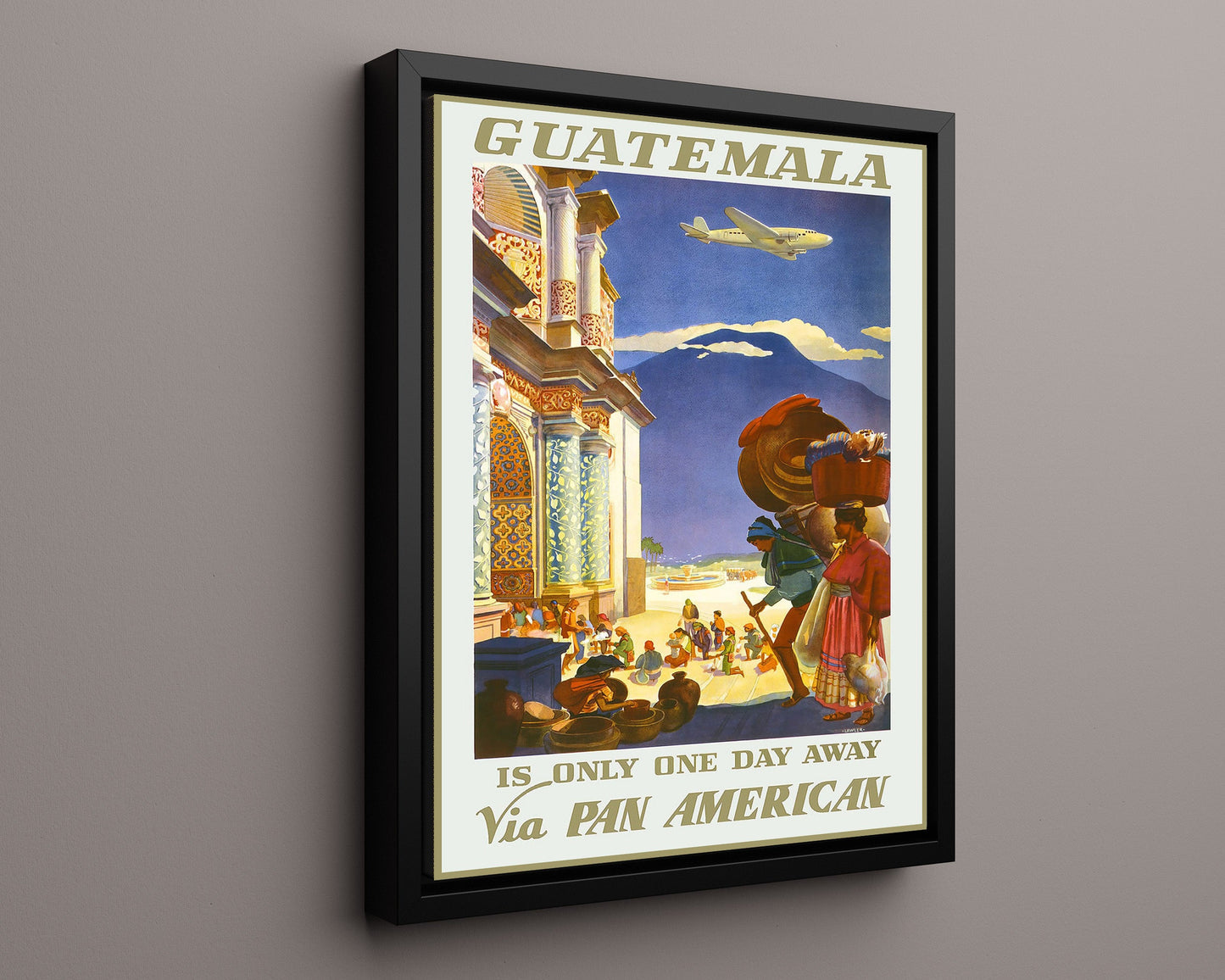 Classic Travel Poster - Guatemala - Pan American