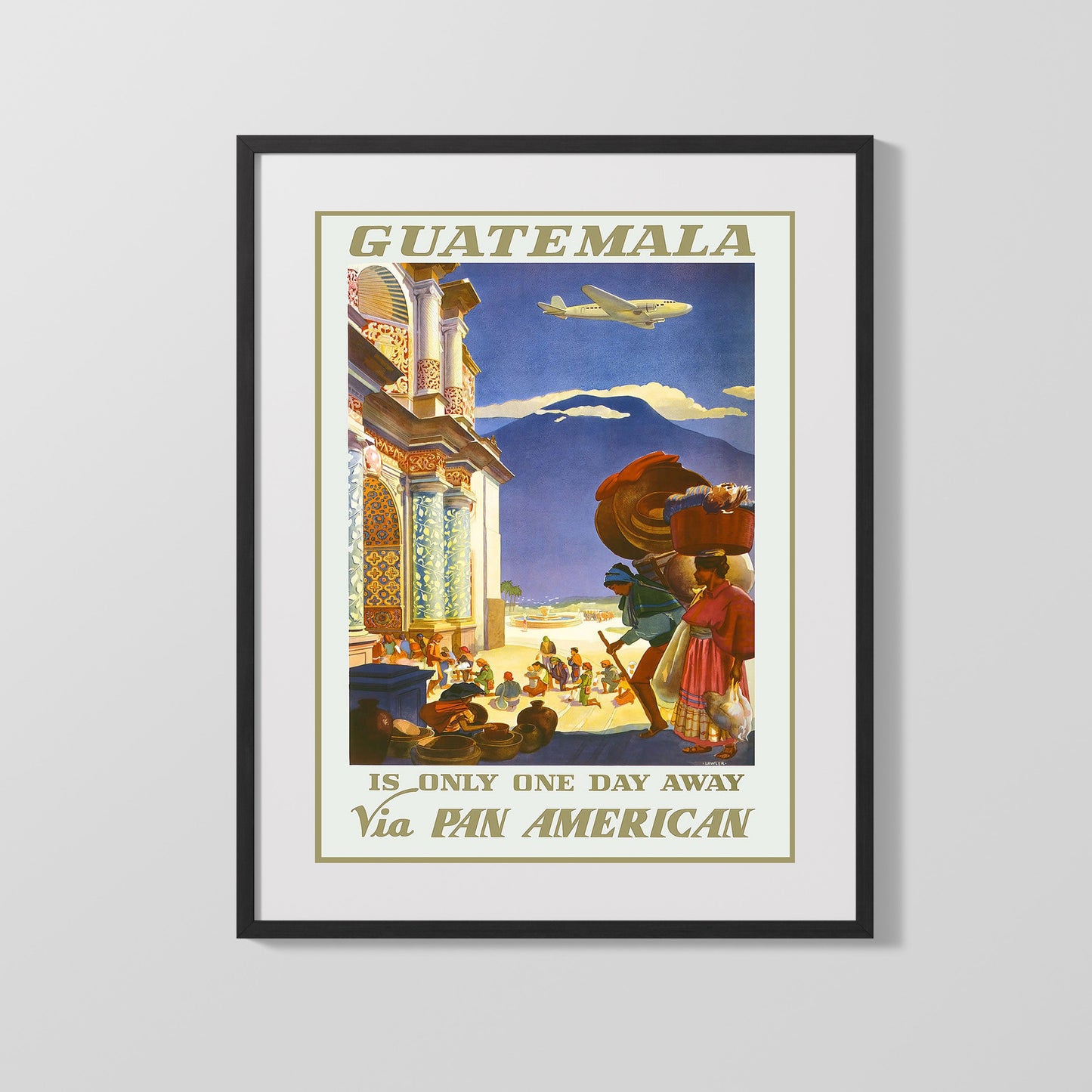 Classic Travel Poster - Guatemala - Pan American