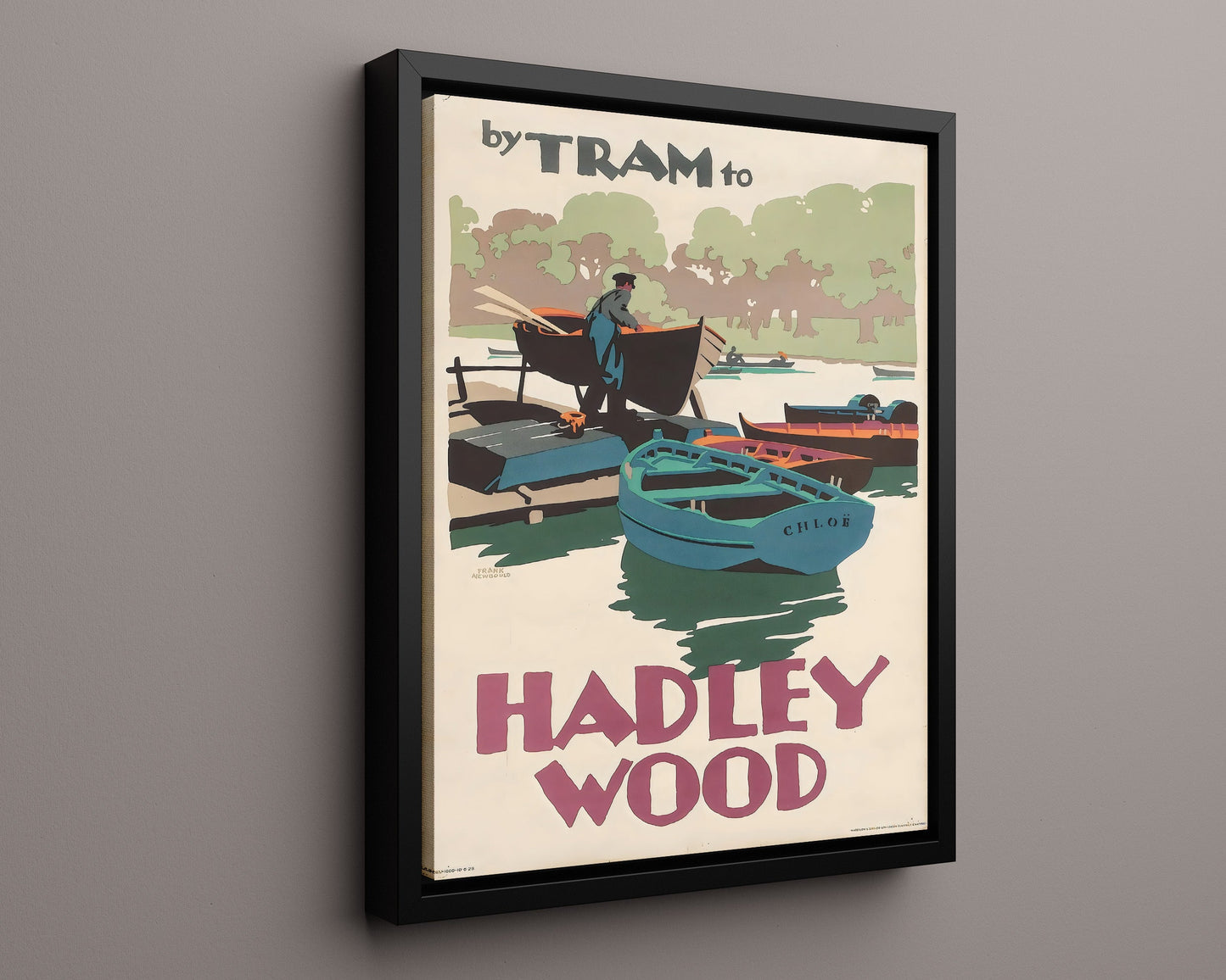 Classic Travel Poster - Hadley Wood - Tram Route