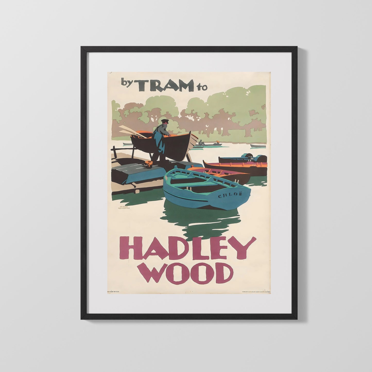 Classic Travel Poster - Hadley Wood - Tram Route