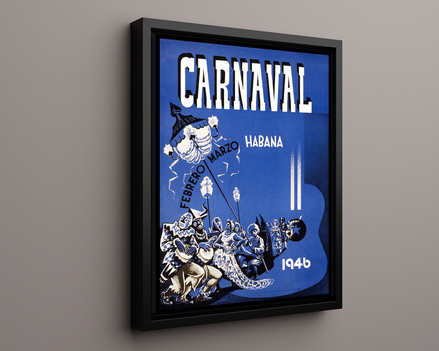 Classic Travel Poster - Havana - Carnaval 1946