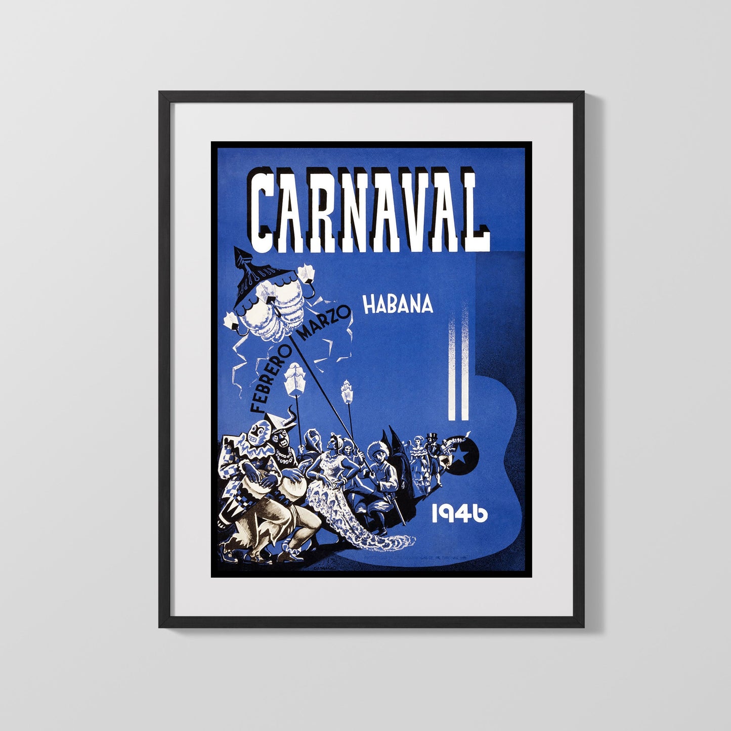 Classic Travel Poster - Havana - Carnaval 1946