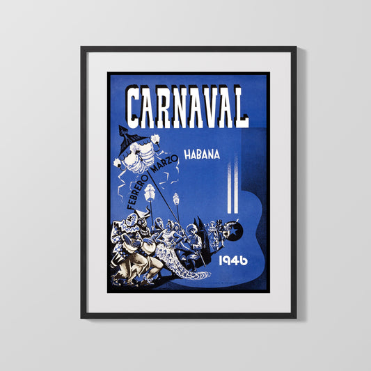 Classic Travel Poster - Havana - Carnaval 1946