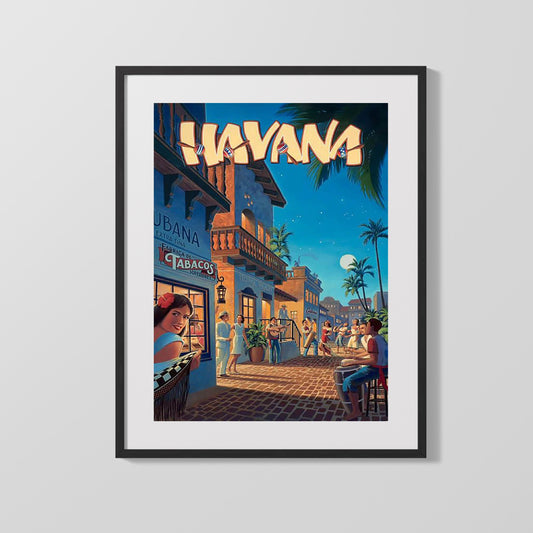 Classic Travel Poster - Havana - Cuba
