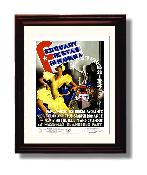 Classic Travel Poster - Havana - Fiestas 1937