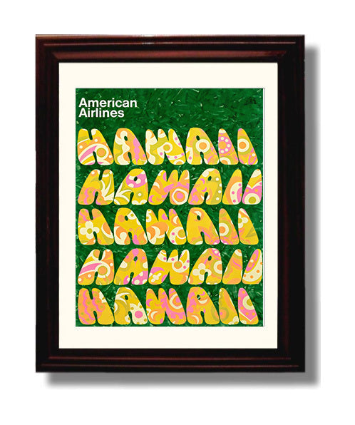 Classic Travel Poster - Hawaii - American Airlines