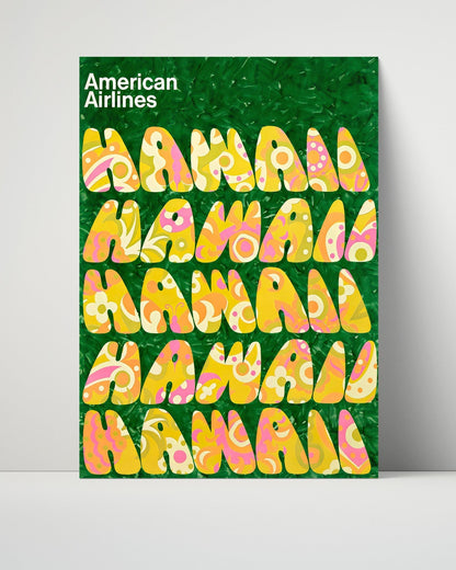 Classic Travel Unframed Poster -  Hawaii - American Airlines