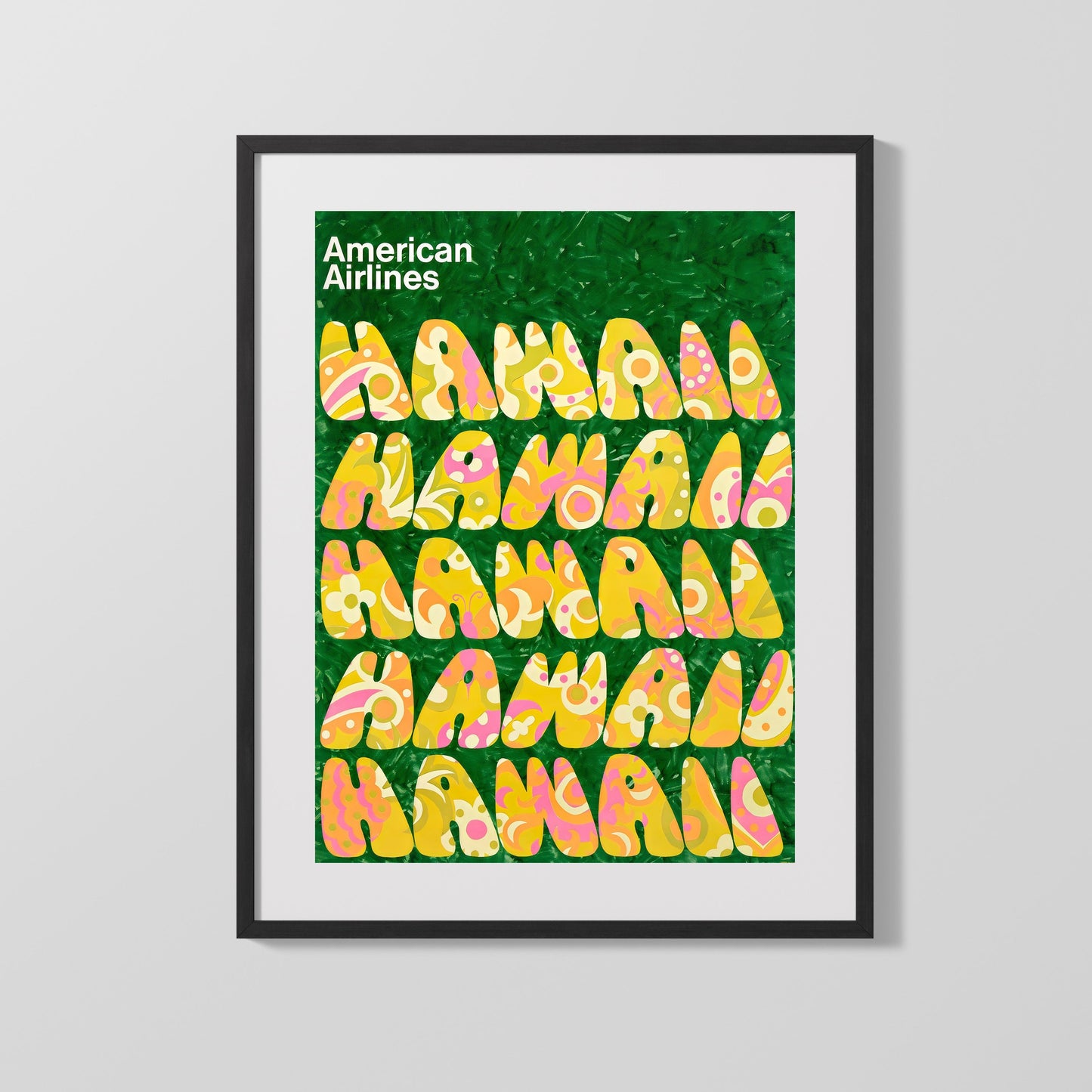 Classic Travel Poster - Hawaii - American Airlines