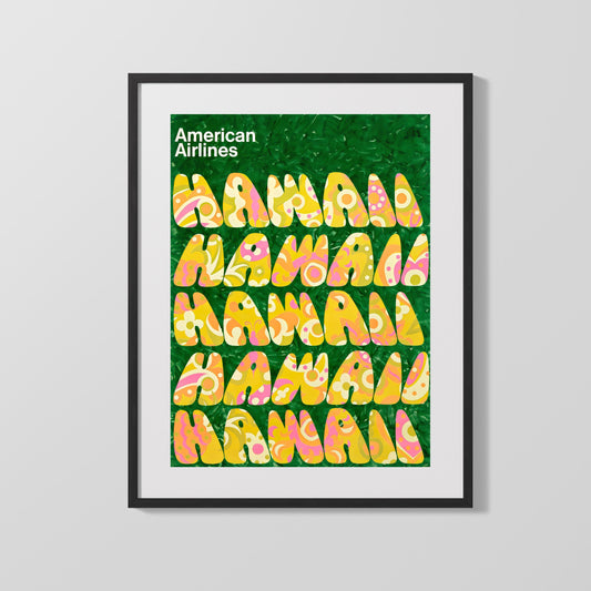 Classic Travel Poster - Hawaii - American Airlines