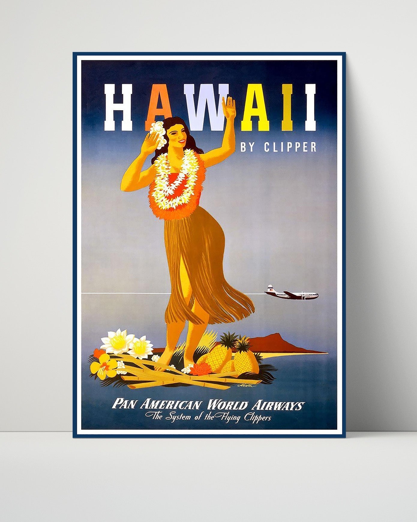 Classic Travel Unframed Poster -  Hawaii - By Clipper