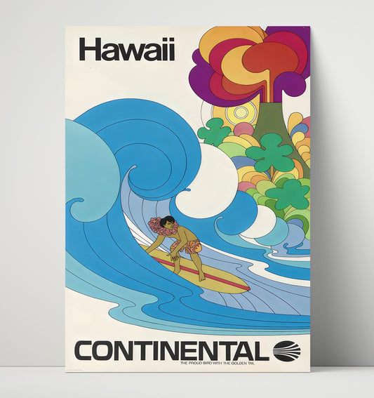 Hawaii Continental - Travel - 16x20 Unframed Print