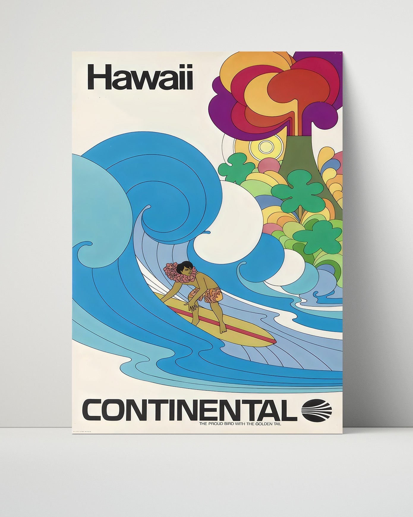 Classic Travel Poster - Hawaii - Continental