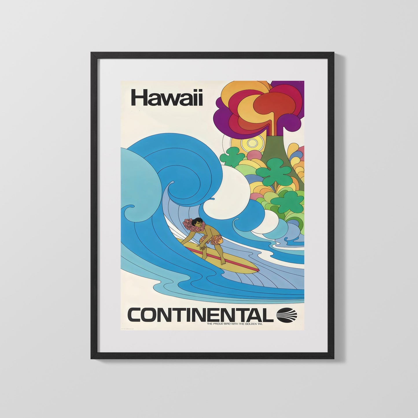 Classic Travel Poster - Hawaii - Continental