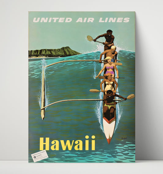 Hawaii United Airlines - Travel - 16x20 Unframed Print