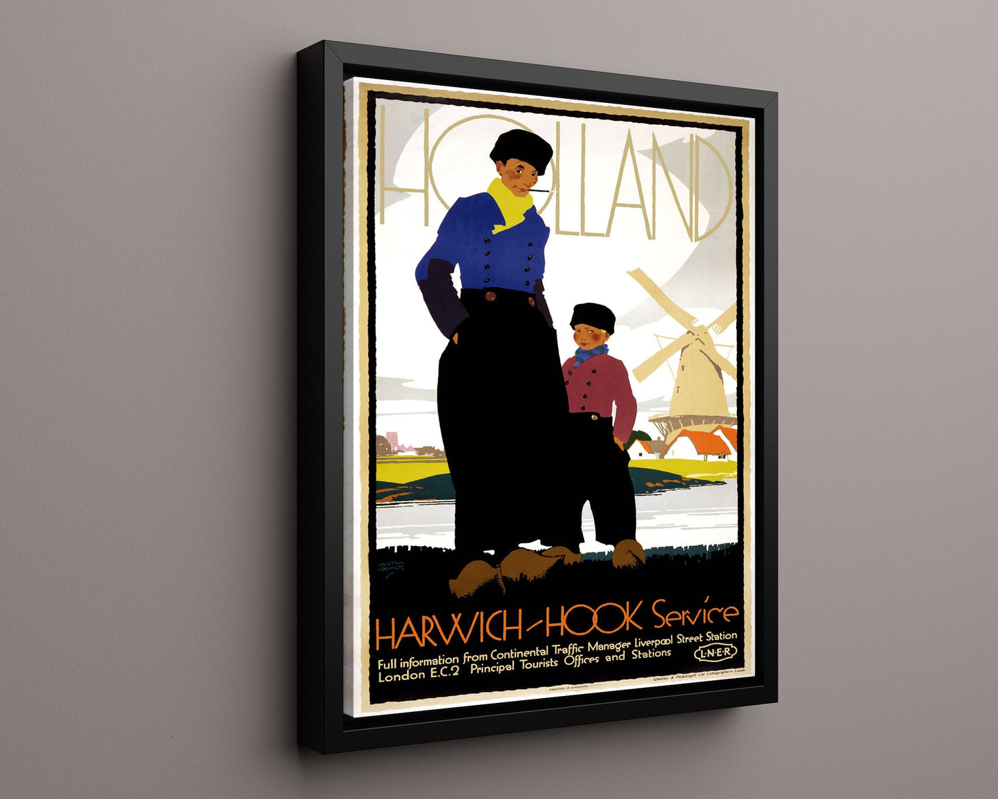 Classic Travel Poster - Holland America - Ship