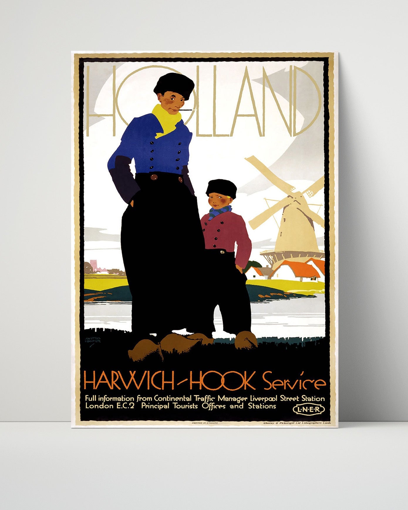 Classic Travel Poster - Holland America - Ship