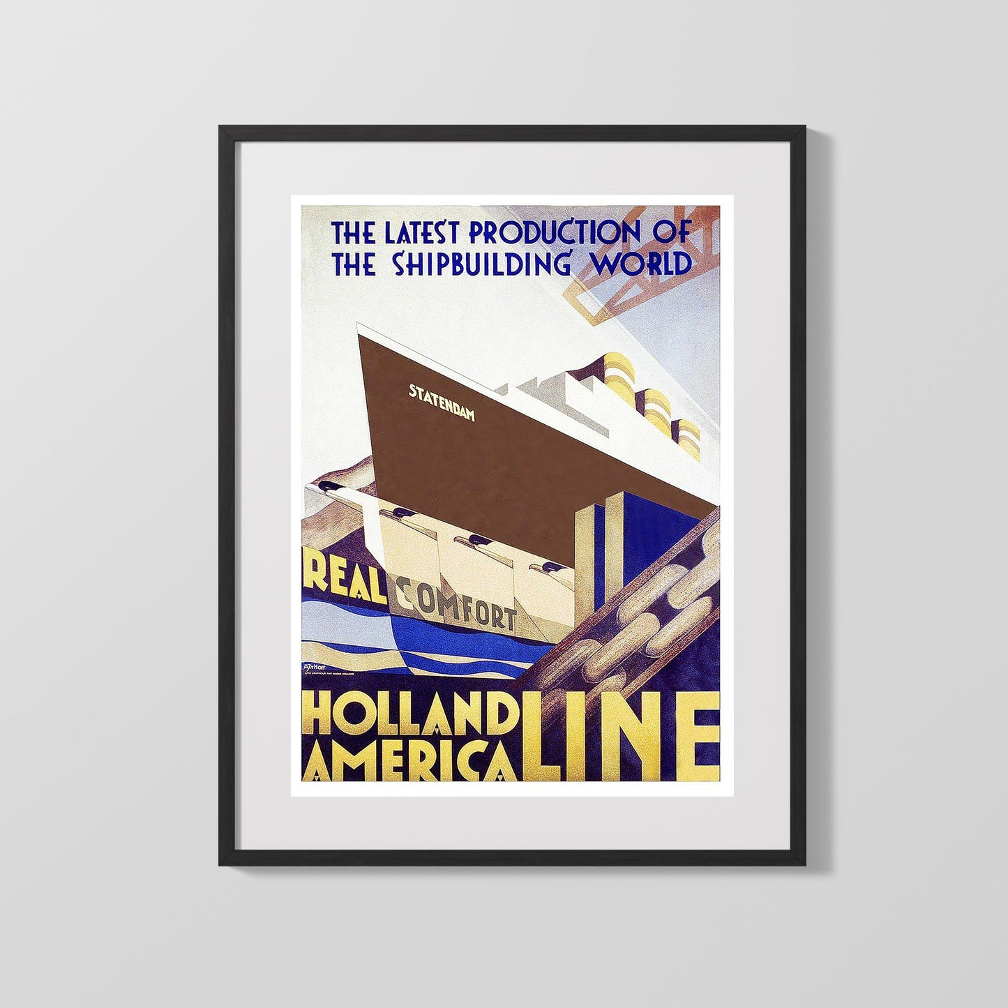 Classic Travel Poster - Holland - Harwich Hook