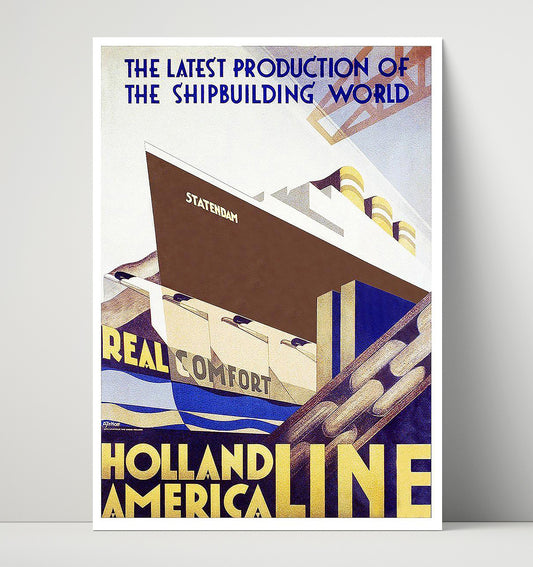 Holland America Ship - Travel - 16x20 Unframed Print