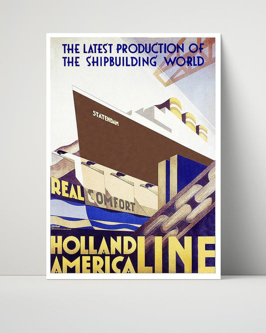 Classic Travel Unframed Poster -  Holland - Harwich Hook