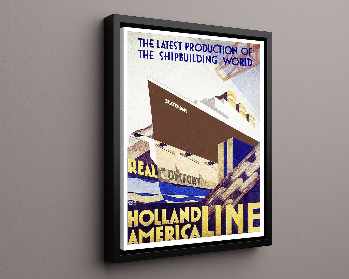 Classic Travel Poster - Holland - Harwich Hook