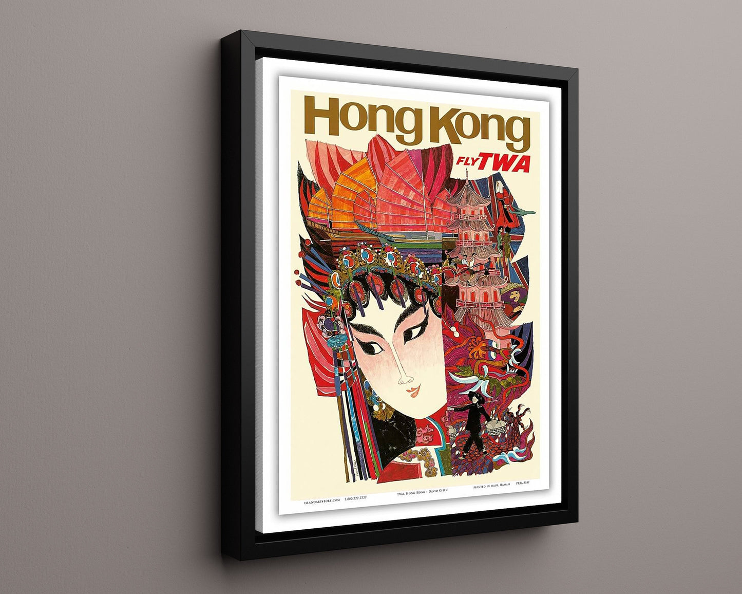 Classic Travel Poster - Hong Kong - Fly TWA