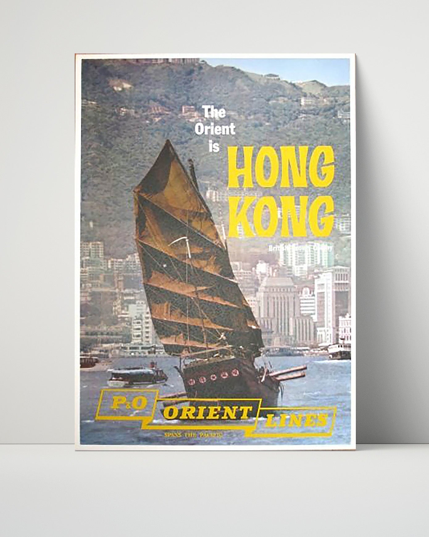 Classic Travel Unframed Poster -  Hong Kong - Orient Lines